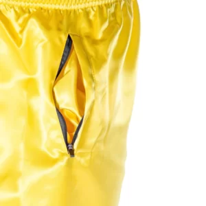 ProForce Yellow Satin Karate Demo Pants pocket