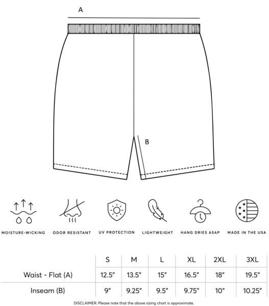 shorts 9 inch Inseam